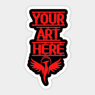 your art here,the art Sticker